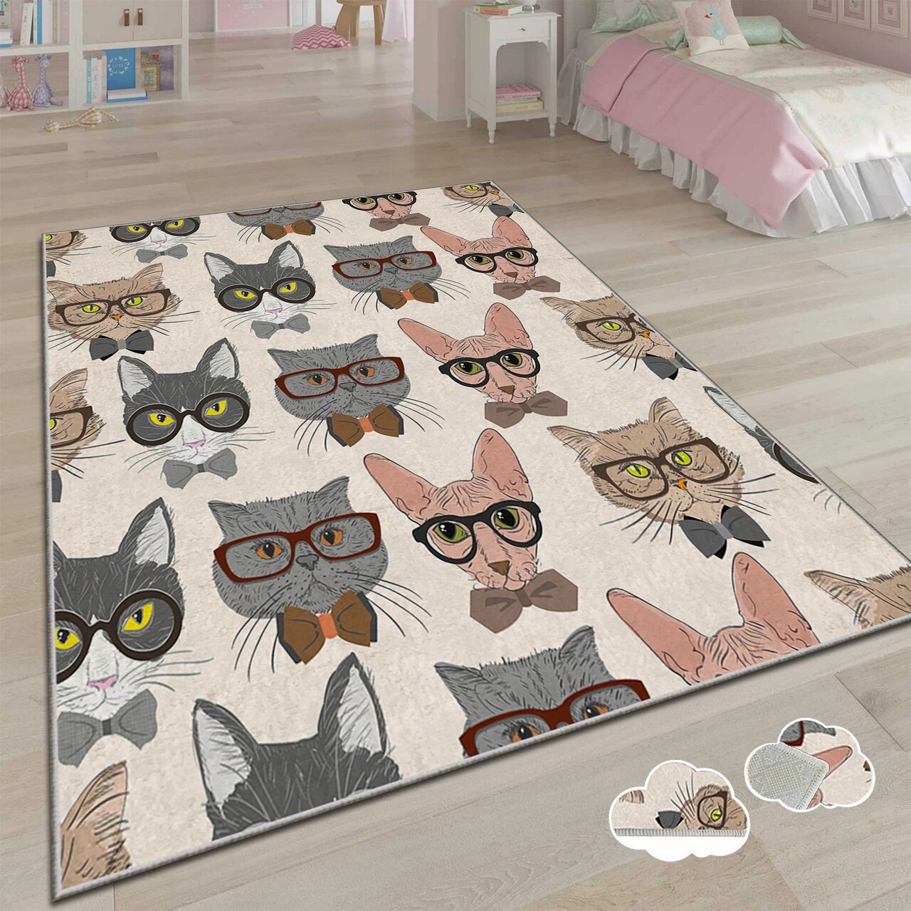 Covor pentru copii, Csbrghl-410, 160x230 cm, Multicolor - imagine 5